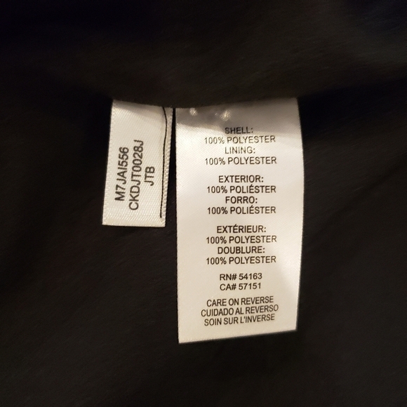 Calvin Klein Long Sleeve Cold Shoulder Blouse with Ruffles and Tie Front - Picture 10 of 12